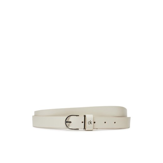 Pasek Damski Calvin Klein Ck Metal Loop Round Buckle 2.5 K60K613147 Biały ze sklepu eobuwie.pl w kategorii Paski damskie - zdjęcie 182054465