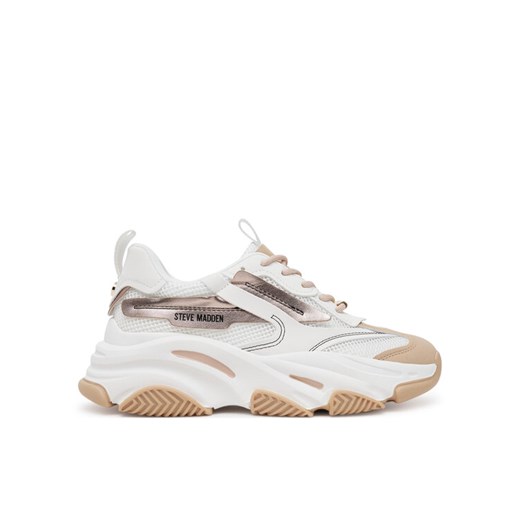 Sneakersy Steve Madden Possession-E SM19000033 Beżowy ze sklepu eobuwie.pl w kategorii Buty sportowe damskie - zdjęcie 182054698