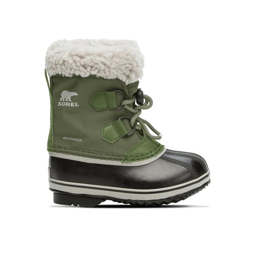 Śniegowce Sorel Yoot Pac™ Nylon Wp 2114112371 Zielony ze sklepu eobuwie.pl w kategorii Buty zimowe dziecięce - zdjęcie 182054738
