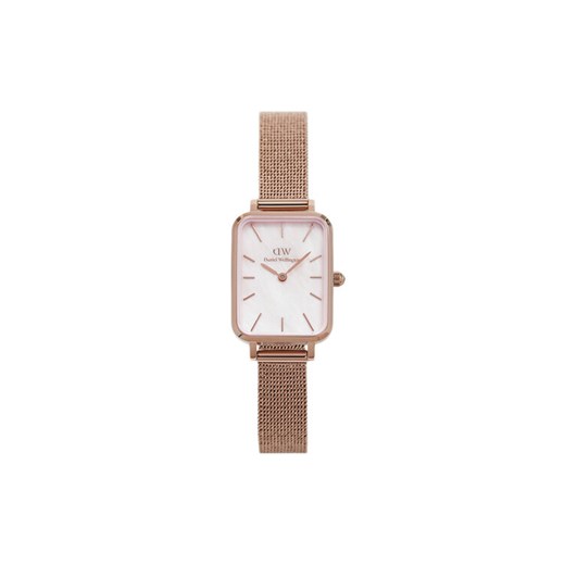 Zegarek Daniel Wellington Quadro Pressed DW00100510 Złoty ze sklepu eobuwie.pl w kategorii Zegarki - zdjęcie 182054775