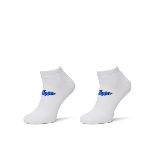 Zestaw 2 par niskich skarpet męskich Emporio Armani EM000538 AF12299 M0082 Biały ze sklepu eobuwie.pl w kategorii Skarpetki męskie - zdjęcie 182054805