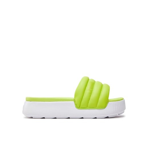 Klapki Puma Karmen Slide Puffy Wns 395399-04 Zielony ze sklepu eobuwie.pl w kategorii Klapki damskie - zdjęcie 182054857