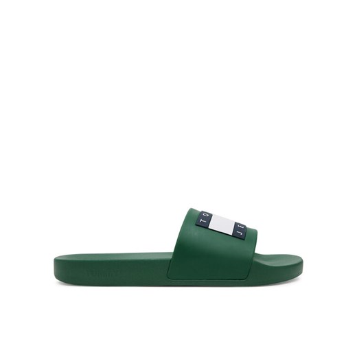 Klapki Tommy Jeans Tommy Jeans Pool Slide Ess EM0EM01191 Zielony ze sklepu eobuwie.pl w kategorii Klapki męskie - zdjęcie 182054957