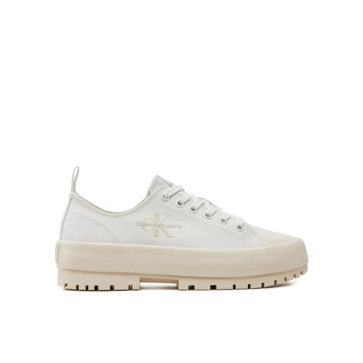 Trampki Calvin Klein Jeans Lugged Hybrid Laceup Ml Mtr YW0YW01505 Biały ze sklepu eobuwie.pl w kategorii Trampki damskie - zdjęcie 182054979
