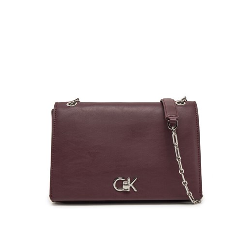 Torebka Calvin Klein K60K612810 Bordowy ze sklepu eobuwie.pl w kategorii Kopertówki - zdjęcie 182055029