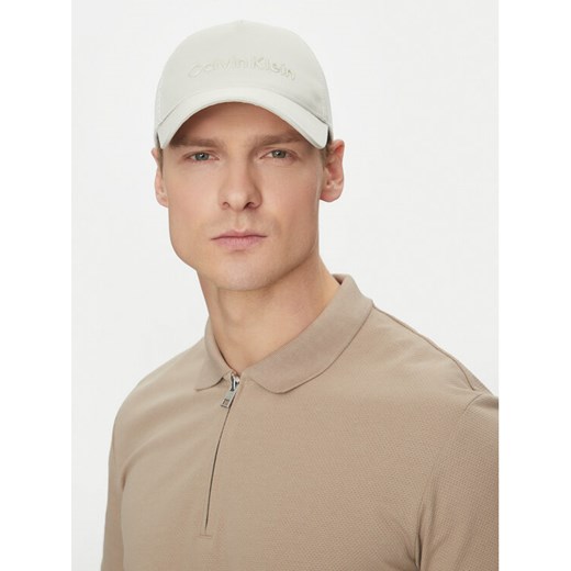 Czapka z daszkiem Calvin Klein K50K513015 Beżowy ze sklepu eobuwie.pl w kategorii Czapki z daszkiem męskie - zdjęcie 182055145
