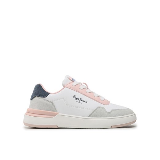 Sneakersy Pepe Jeans Baxter Basic G PGS30579 Biały ze sklepu eobuwie.pl w kategorii Buty sportowe dziecięce - zdjęcie 182055149