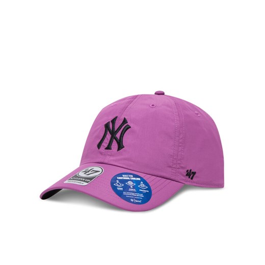 Czapka z daszkiem 47 Brand MLB New York Yankees brrr ’47 CLEAN UP B-BRRRC17BBU Fioletowy ze sklepu eobuwie.pl w kategorii Czapki z daszkiem damskie - zdjęcie 182055189