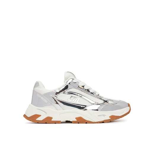 Sneakersy Steve Madden Sneak Peak-E SM19000129 Srebrny ze sklepu eobuwie.pl w kategorii Buty sportowe damskie - zdjęcie 182055198