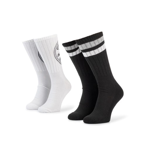 Zestaw 2 par wysokich skarpet unisex Converse E744A-2020 Czarny ze sklepu eobuwie.pl w kategorii Skarpetki męskie - zdjęcie 182055348