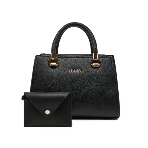 Torebka Liu Jo S Satchel AA5163 E0058 Czarny ze sklepu eobuwie.pl w kategorii Torebki damskie - zdjęcie 182055379