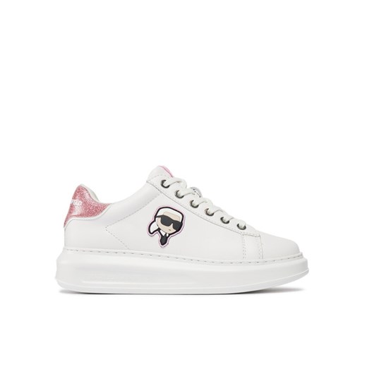 Sneakersy KARL LAGERFELD KL62530N Biały ze sklepu eobuwie.pl w kategorii Trampki damskie - zdjęcie 182055419