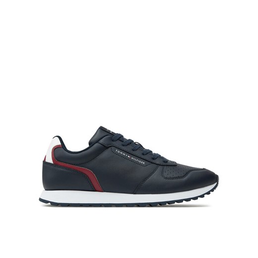 Sneakersy Tommy Hilfiger New Runner Eva Mix Lth Flag FM0FM05453 Granatowy ze sklepu eobuwie.pl w kategorii Buty sportowe męskie - zdjęcie 182055449