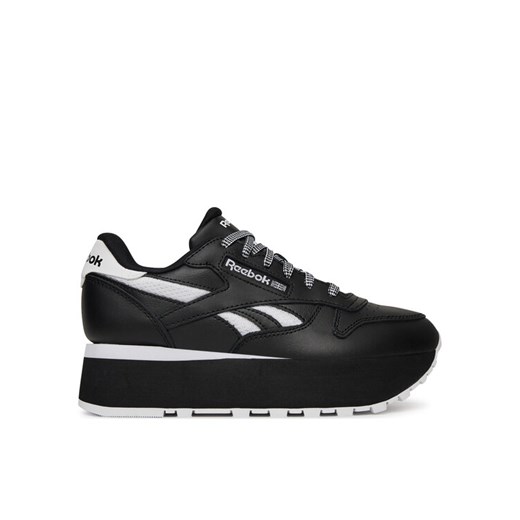 Sneakersy Reebok CLASSIC LEATHER TRIPLE LIFT 100209621 Czarny ze sklepu eobuwie.pl w kategorii Buty sportowe damskie - zdjęcie 182055486