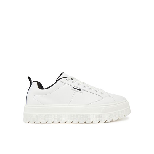 Sneakersy HUGO Lyssa 50520718 Biały ze sklepu eobuwie.pl w kategorii Buty sportowe damskie - zdjęcie 182055585