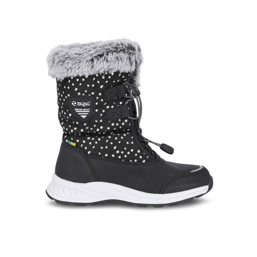 Śniegowce ZigZag Wesend Kids Winterboot WP Z214263 Czarny ze sklepu eobuwie.pl w kategorii Buty zimowe dziecięce - zdjęcie 182055596