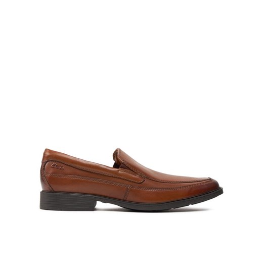 Półbuty Clarks Tilden Free 261300987 Brązowy ze sklepu eobuwie.pl w kategorii Mokasyny męskie - zdjęcie 182055678