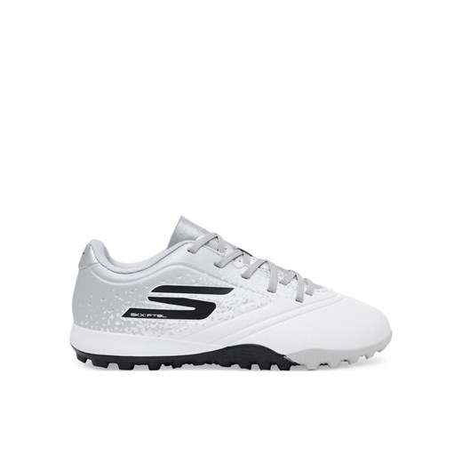 Buty do piłki nożnej Skechers Razor 1.5 Jr Youth Tf 252061L/WSL Biały ze sklepu eobuwie.pl w kategorii Buty sportowe dziecięce - zdjęcie 182055855