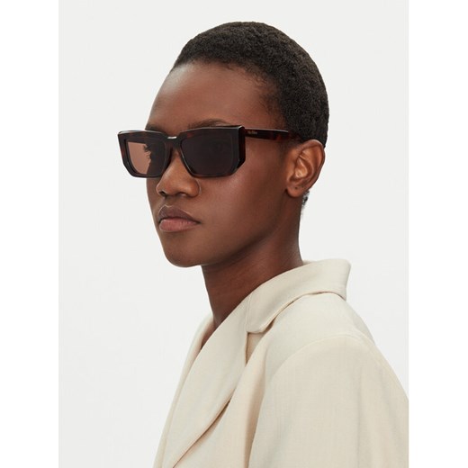 Okulary przeciwsłoneczne Max Mara MM0126 52E Brązowy ze sklepu eobuwie.pl w kategorii Okulary przeciwsłoneczne damskie - zdjęcie 182055928