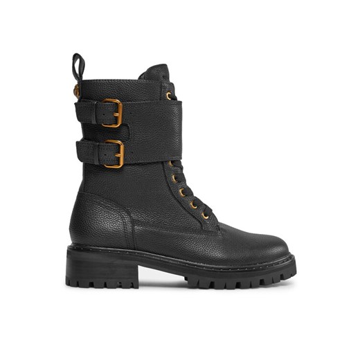 Trapery Kurt Geiger 225-Brooke Combat Boot 559700109 Czarny ze sklepu eobuwie.pl w kategorii Workery damskie - zdjęcie 182056097