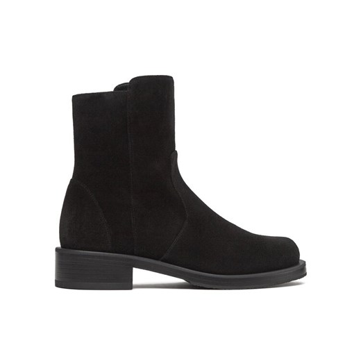 Botki Stuart Weitzman 5050 Bold Zip Btie SG094 Czarny ze sklepu eobuwie.pl w kategorii Botki - zdjęcie 182056188