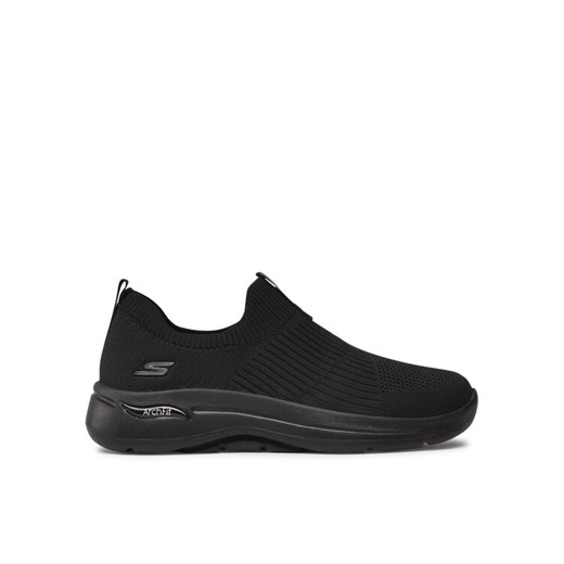 Sneakersy Skechers Go Walk Arch Fit Iconic 124409/BBK Czarny ze sklepu eobuwie.pl w kategorii Buty sportowe damskie - zdjęcie 182056225