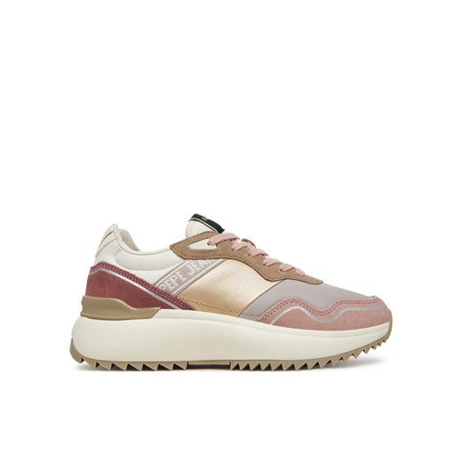 Sneakersy Pepe Jeans Kimi Glam PLS60042 Różowy ze sklepu eobuwie.pl w kategorii Buty sportowe damskie - zdjęcie 182056386