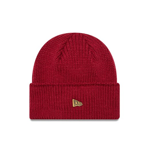 Czapka New Era Wide Cuff Beanie 60565442 Czerwony ze sklepu eobuwie.pl w kategorii Czapki zimowe damskie - zdjęcie 182056517