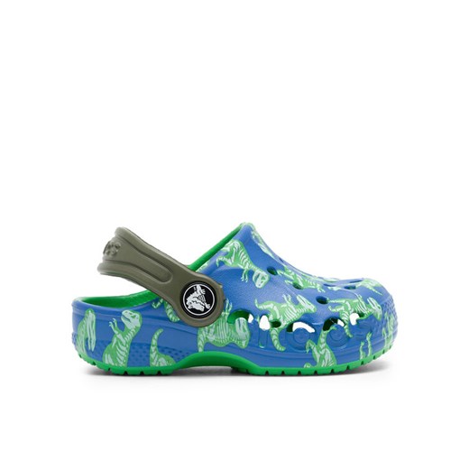 Klapki Crocs BAYA GRAPHIC CLOG T 206814-4LB Niebieski Crocs 22_23 eobuwie.pl