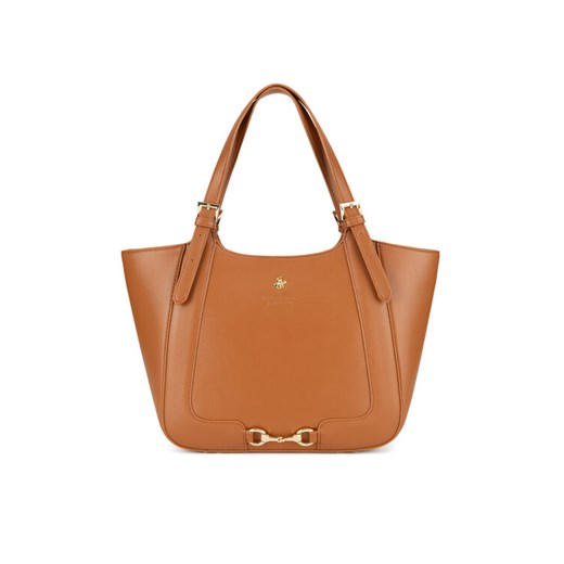 Torebka Beverly Hills Polo Club BHPC-K-044-06 Brązowy ze sklepu eobuwie.pl w kategorii Torby Shopper bag - zdjęcie 182056575