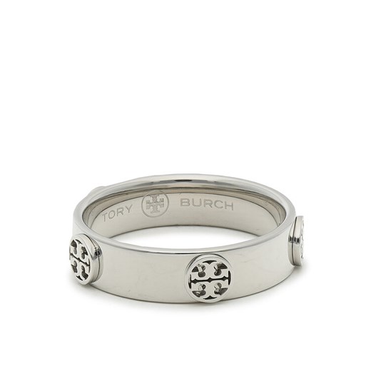 Pierścionek Tory Burch Miller Stud Ring 76882 Srebrny ze sklepu eobuwie.pl w kategorii Pierścionki - zdjęcie 182056859