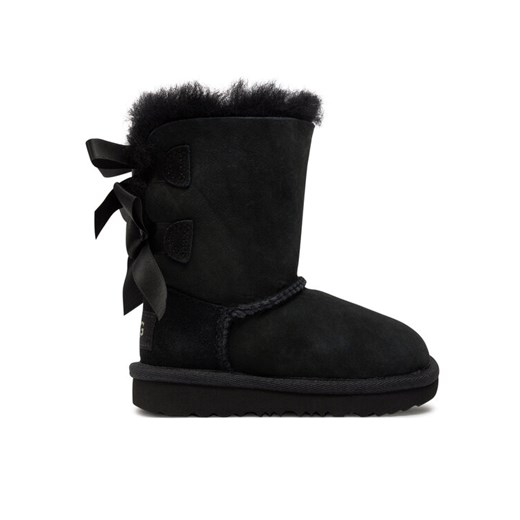 Śniegowce Ugg T Bailey Bow II 1017394T Czarny ze sklepu eobuwie.pl w kategorii Buty zimowe dziecięce - zdjęcie 182056978