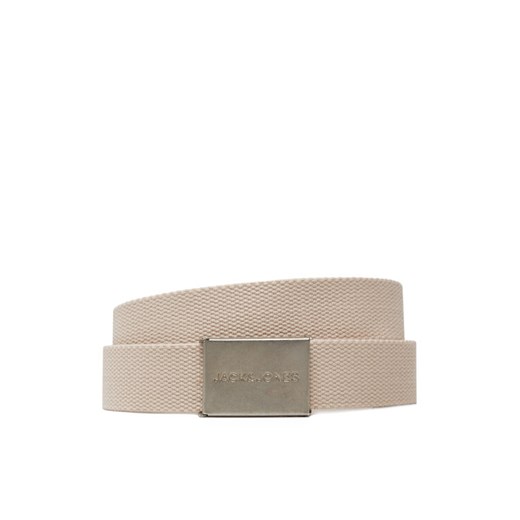 Pasek Męski Jack&Jones 12270575 Écru ze sklepu eobuwie.pl w kategorii Paski męskie - zdjęcie 182057048
