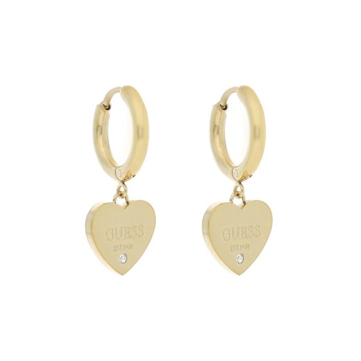 Kolczyki Guess Huggie Me JUBE03 145JW Żółte złocenie Guess 00 eobuwie.pl