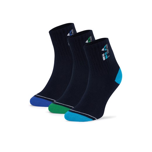 Skarpety Fila F8083-AW24 (3-pack) Granatowy ze sklepu eobuwie.pl w kategorii Skarpetki dziecięce - zdjęcie 182057145