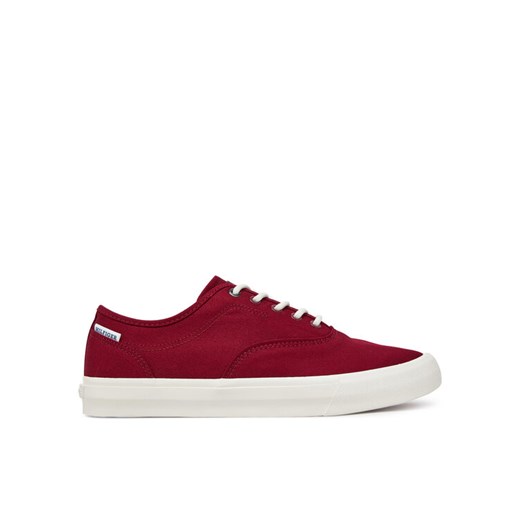 Tenisówki Tommy Hilfiger Hi Vulc Oxford Twill FM0FM05400 Czerwony ze sklepu eobuwie.pl w kategorii Trampki męskie - zdjęcie 182057206