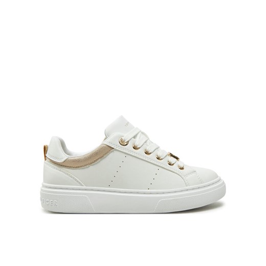 Sneakersy Tommy Hilfiger Low Cut Lace-Up Sneaker T3A9-33743-1355 S Biały ze sklepu eobuwie.pl w kategorii Buty sportowe dziecięce - zdjęcie 182057207