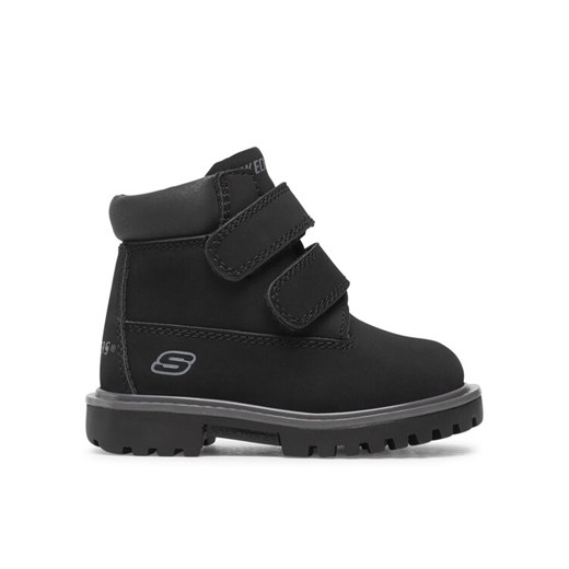 Trapery Skechers Mecca Sawmill 93159N/BLK Czarny ze sklepu eobuwie.pl w kategorii Buty zimowe dziecięce - zdjęcie 182057269