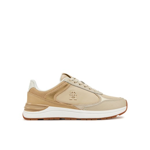 Sneakersy Tommy Hilfiger FW0FW08472 Beżowy ze sklepu eobuwie.pl w kategorii Buty sportowe damskie - zdjęcie 182057276