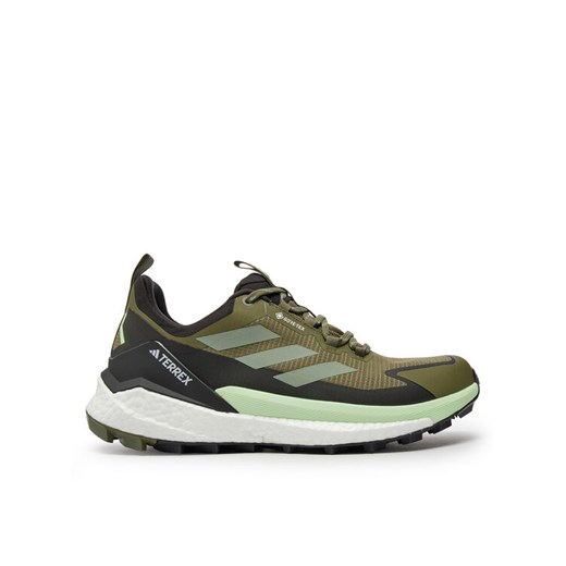 Sneakersy adidas Terrex Free Hiker 2.0 Low GORE-TEX Hiking IE5104 Zielony ze sklepu eobuwie.pl w kategorii Buty sportowe męskie - zdjęcie 182057305