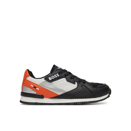 Sneakersy BOSS J51646 S Czarny ze sklepu eobuwie.pl w kategorii Buty sportowe dziecięce - zdjęcie 182057515