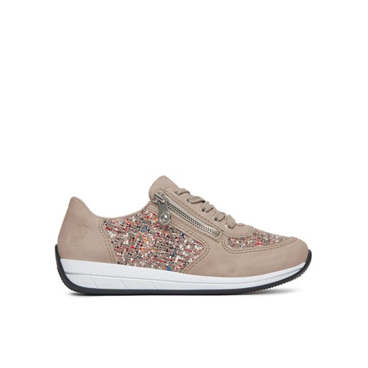 Sneakersy Rieker N1112-62 Beżowy ze sklepu eobuwie.pl w kategorii Buty sportowe damskie - zdjęcie 182057618