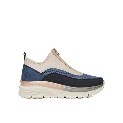 Sneakersy Rieker 48053-14 Granatowy ze sklepu eobuwie.pl w kategorii Buty sportowe damskie - zdjęcie 182057676