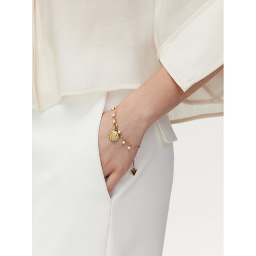 Bransoletka Guess JUBB05 134JW Złoty ze sklepu eobuwie.pl w kategorii Bransoletki - zdjęcie 182057719