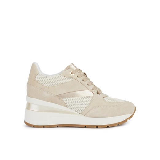 Sneakersy Geox D Zosma D368LA 0AS22 C5AH6 Beżowy ze sklepu eobuwie.pl w kategorii Buty sportowe damskie - zdjęcie 182057938