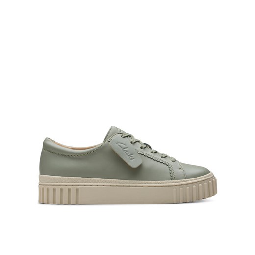 Sneakersy Clarks Mayhill Walk 26181208 Zielony ze sklepu eobuwie.pl w kategorii Buty sportowe damskie - zdjęcie 182058217