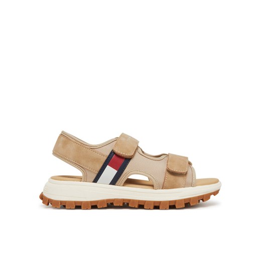 Sandały Tommy Hilfiger T3B2-33901-1692500 S Beżowy ze sklepu eobuwie.pl w kategorii Sandały dziecięce - zdjęcie 182058309