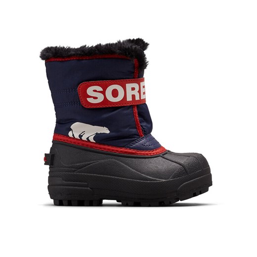 Śniegowce Sorel Snow Commander™ Boot 2114101466 Granatowy ze sklepu eobuwie.pl w kategorii Buty zimowe dziecięce - zdjęcie 182058396