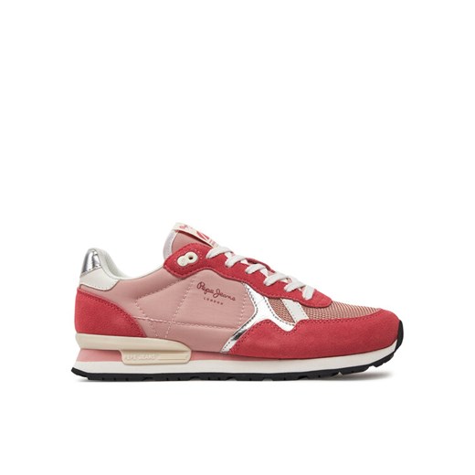 Sneakersy Pepe Jeans Brit Heritage W PLS31474 Różowy ze sklepu eobuwie.pl w kategorii Buty sportowe damskie - zdjęcie 182058575