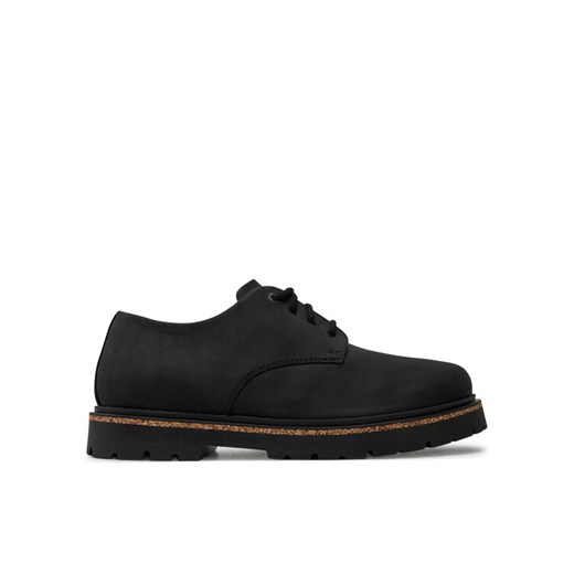 Półbuty Birkenstock Highwood Lace Low Leoi 1028137 Czarny ze sklepu eobuwie.pl w kategorii Półbuty damskie - zdjęcie 182058916